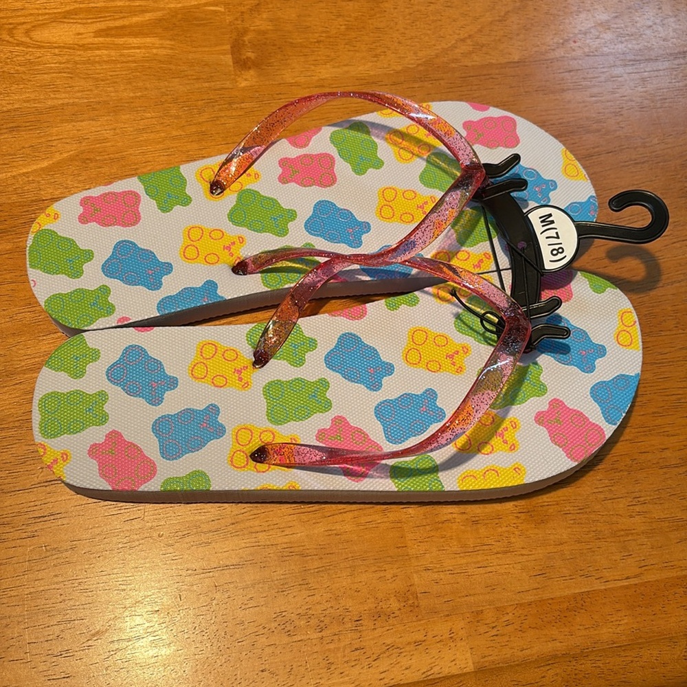 Colorful Kids Junior Flip Flops M (7/8) - Picture 9 of 10